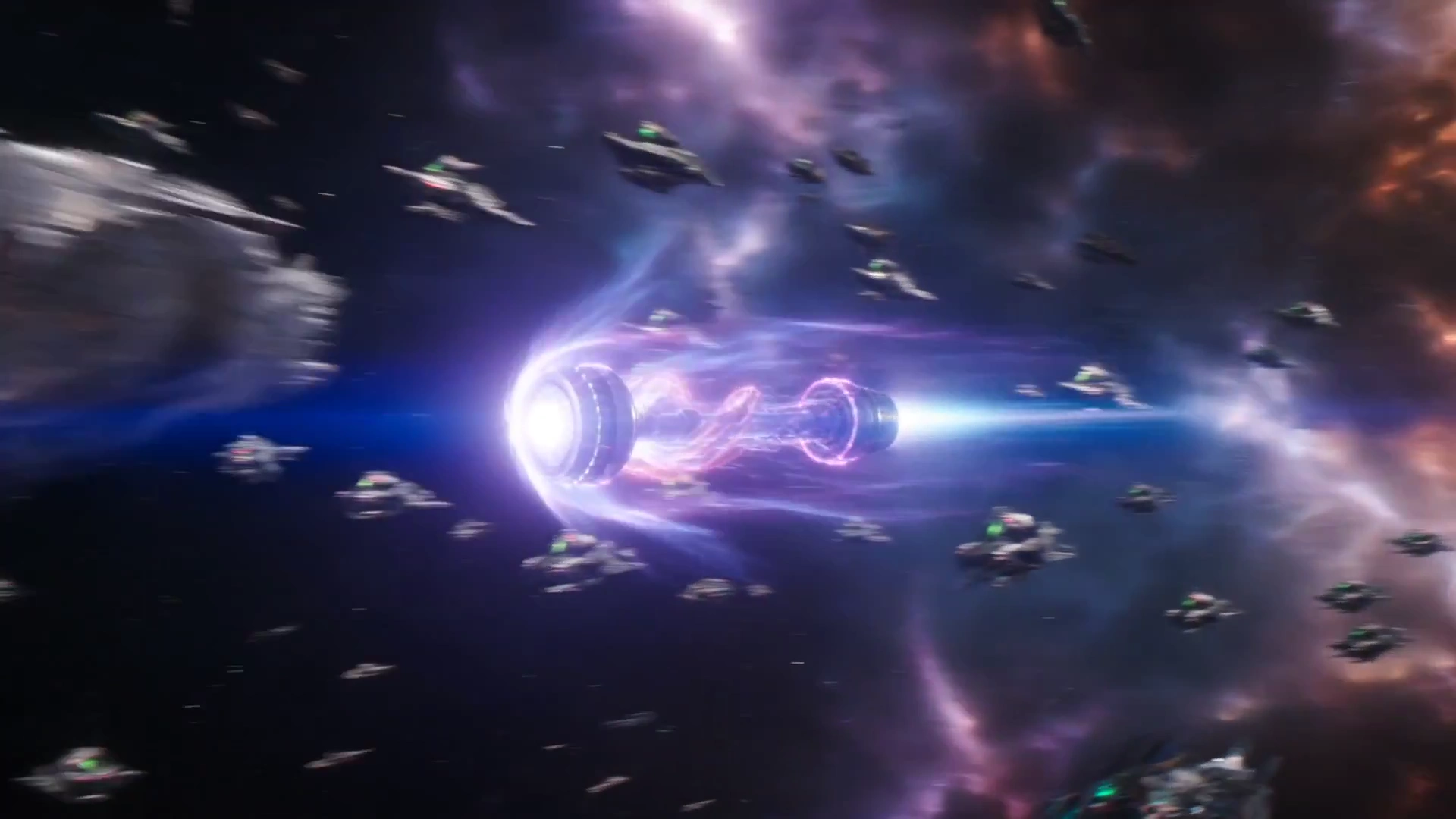 Quantum Energy Strike in a Swirling Cosmic Battlefield