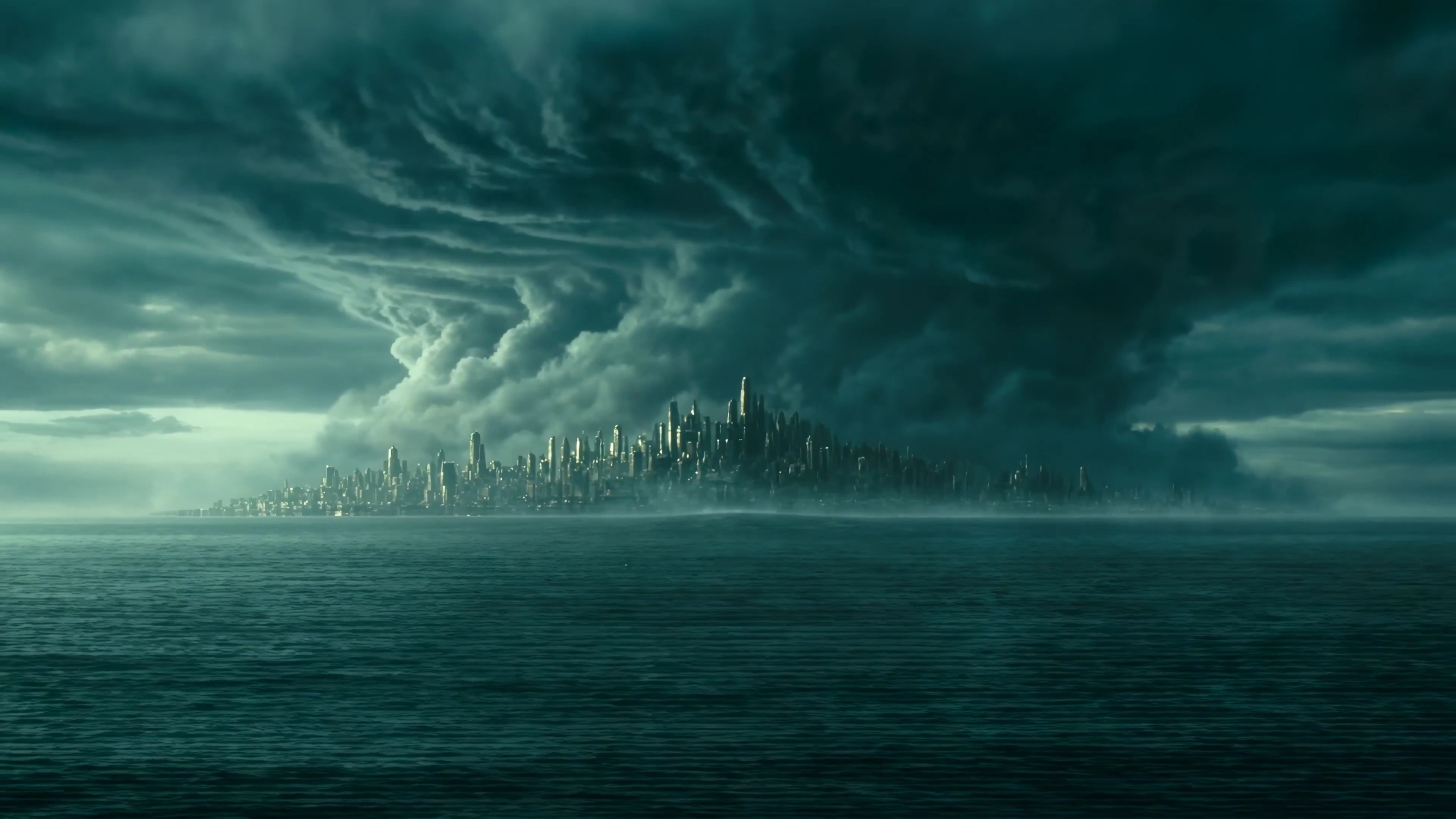 Beneath the Waves: An Epic Battle of a Titan and Tempest