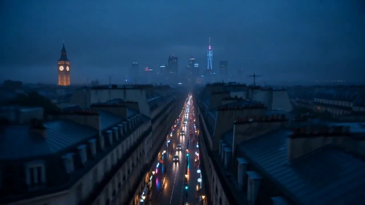 City in Motion: A Captivating One-Take Nightscape