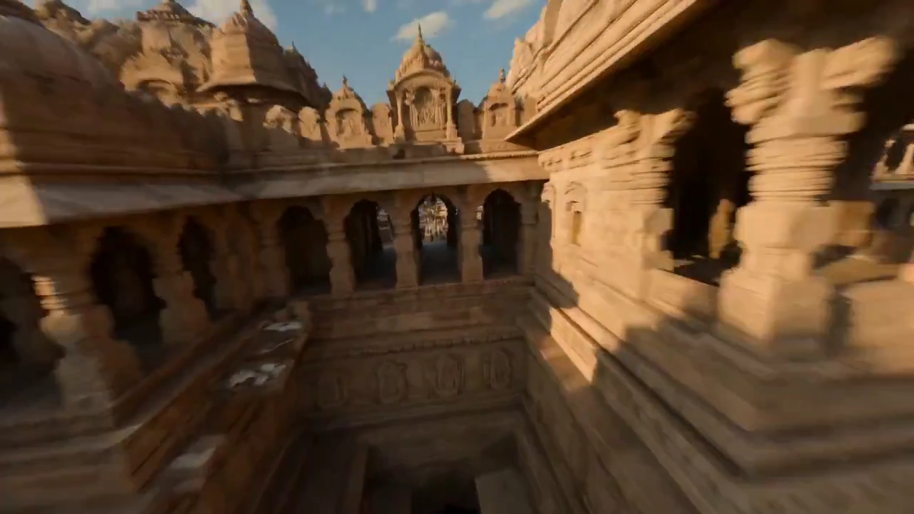 Aerial Journey Above Ancient Shivi