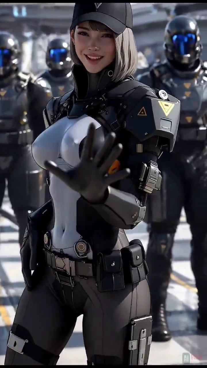 Flirty Moves and Bold Armor: A Stylish Dance in a Sci-Fi World