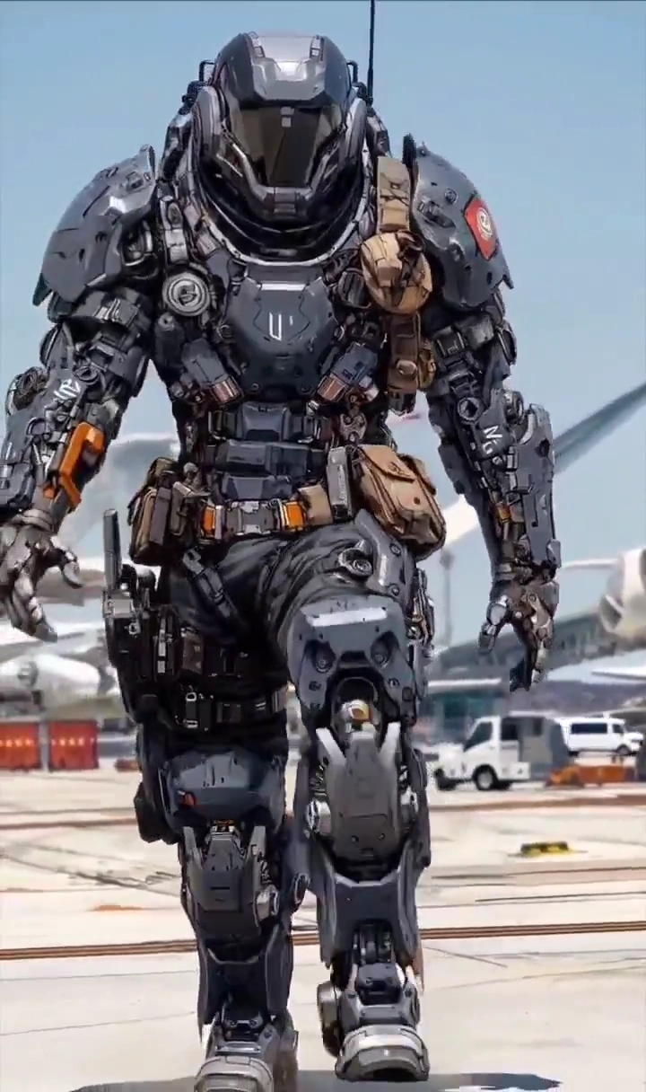 Epic Sci-Fi Armor: The Original Titan Prototype in Action