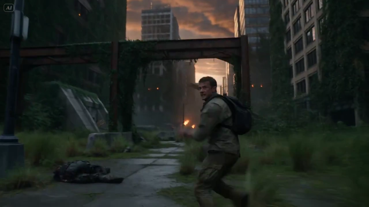 Twilight Escape Through the Overgrown Wasteland