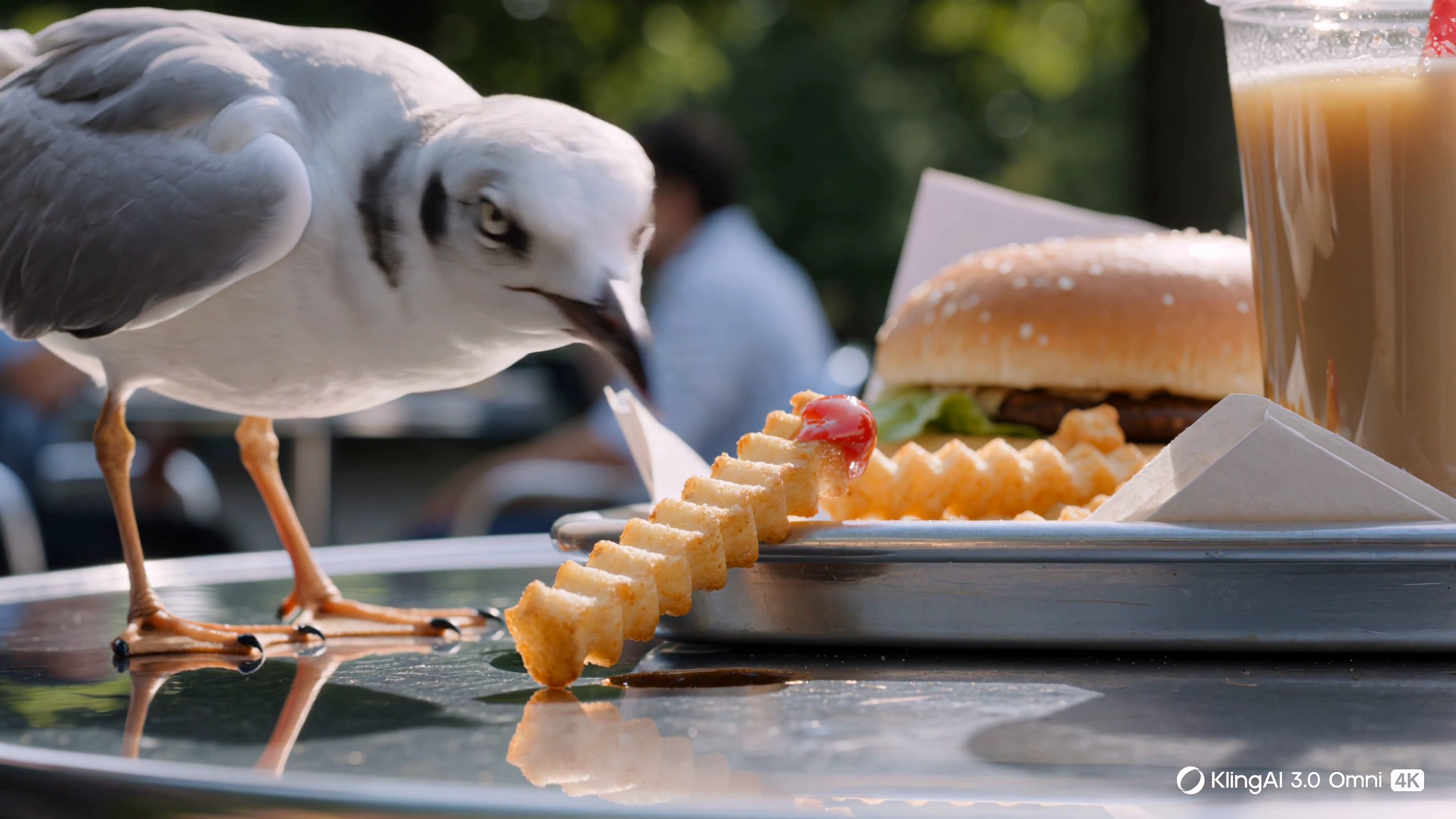 Nature's Heist: When a Seagull Steals the Show
