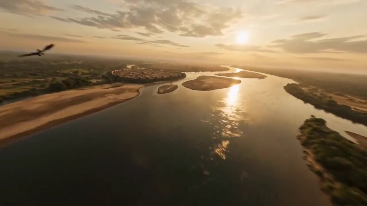 Cinematic Flight Through Ancient Indus Landscapes