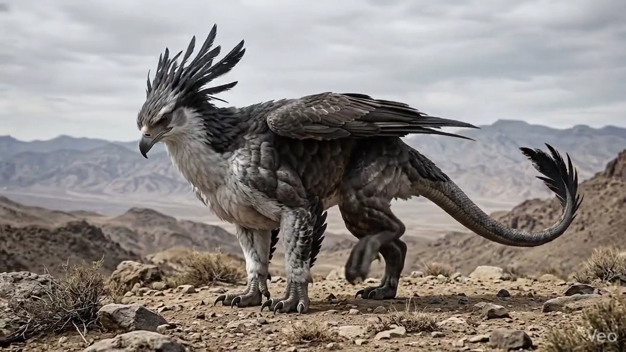 Power and Precision: A Secretary Bird-Griffin Hybrid’s Silent Search