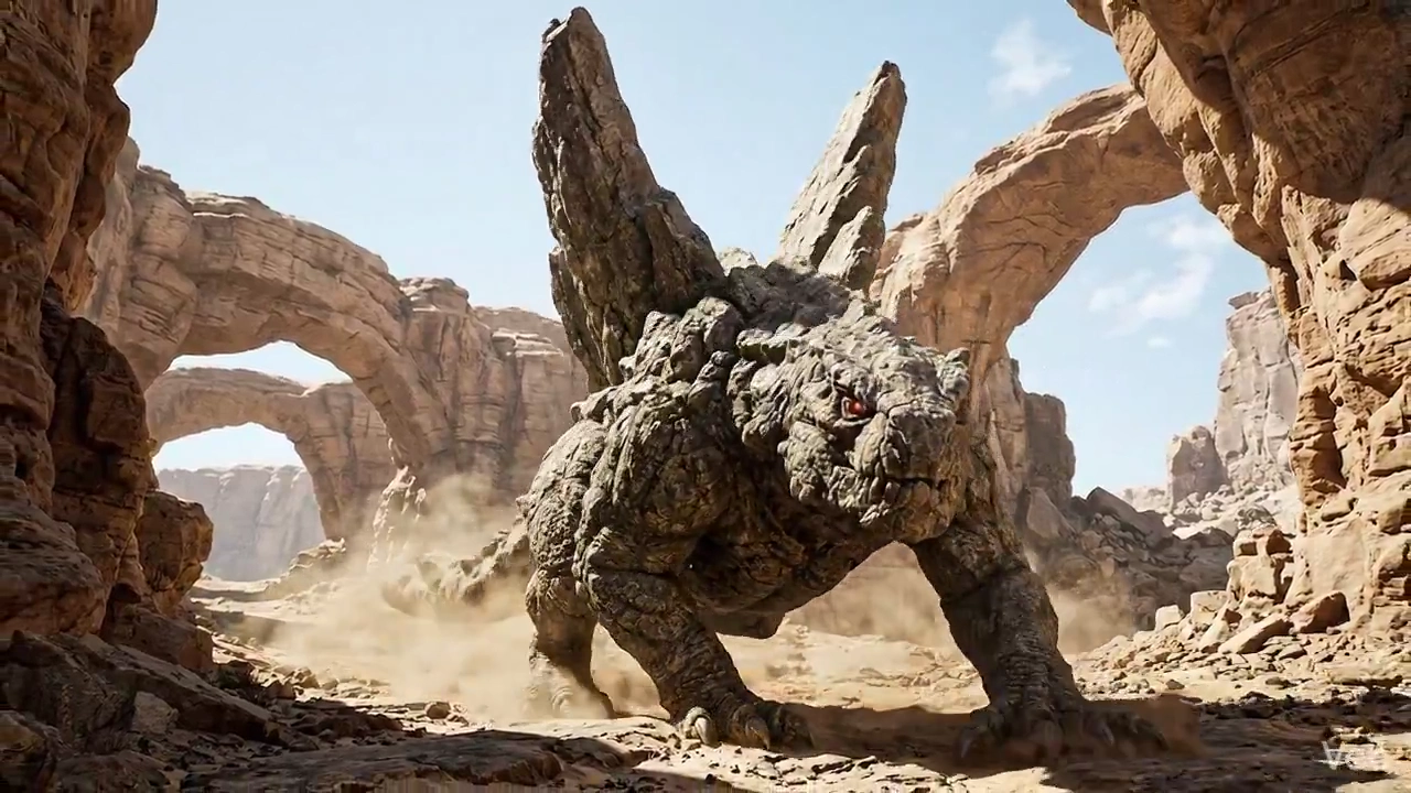 Prehistoric Stone Titan Moves with Care