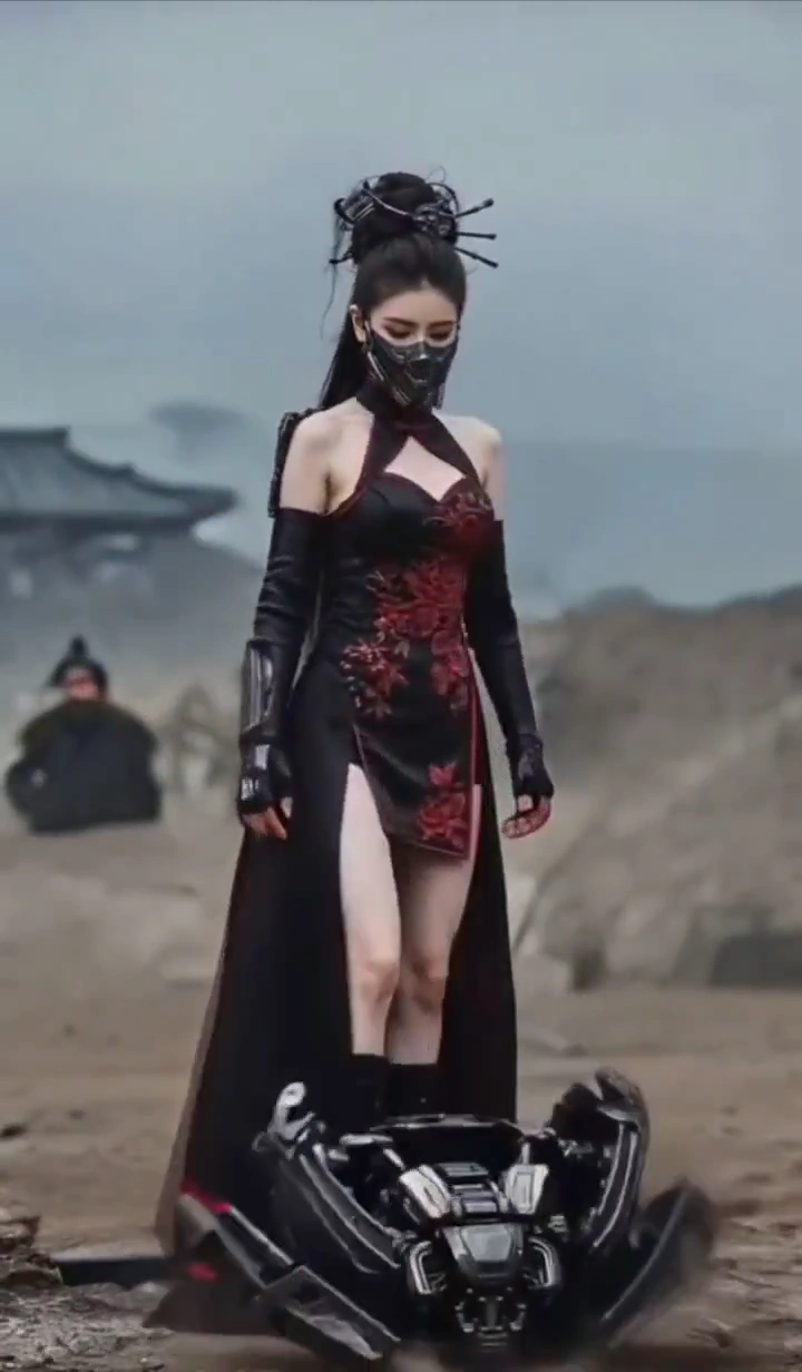 From Qipao to Dragon Armor: A Futuristic Battle Sequence