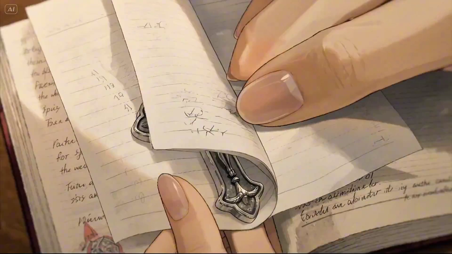 Macro Moments of Emotion in Watercolor Anime