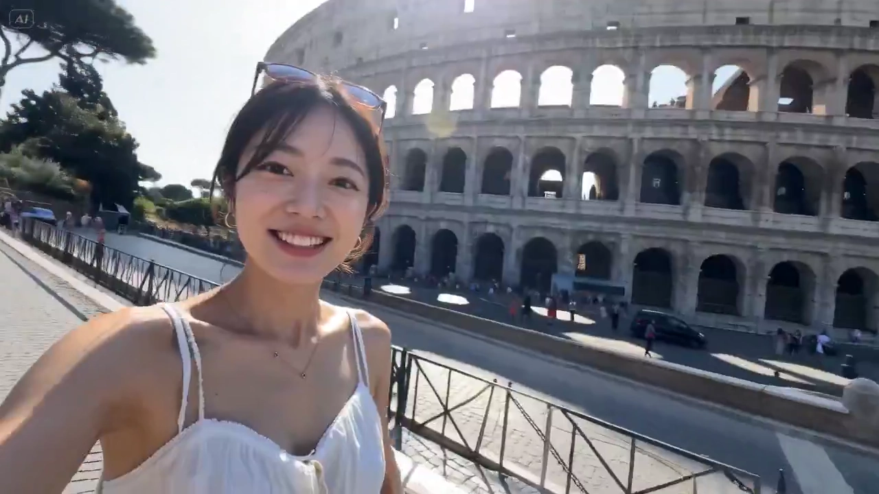 A Cheerful Spin Through Rome's Iconic Spots