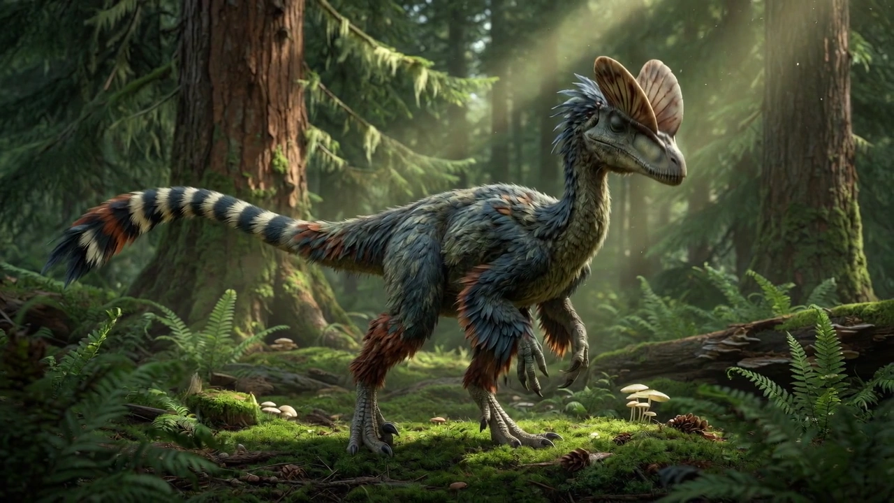 The Enigmatic Dilophosaurus: Nature's Ancient Artwork