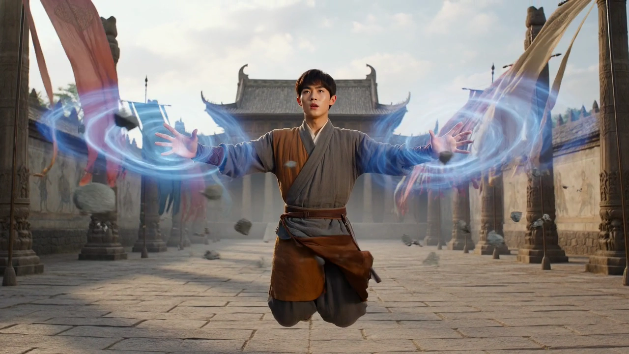 Levitation and Energy: The Monk's Temple Mastery