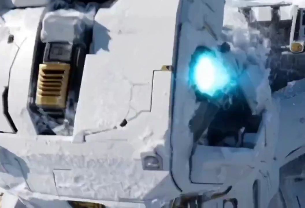 Mechanical Behemoth: A Snowy Showdown