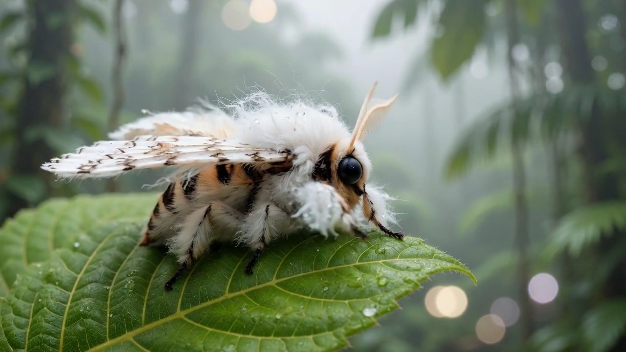 The Alluring Venezuelan Poodle Moth in Its Natural Habitat