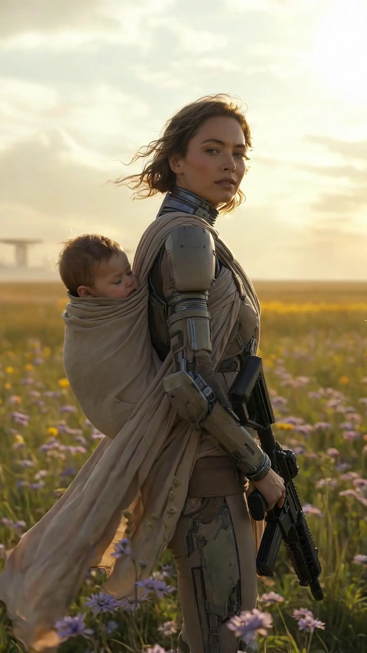 Epic Silence: A Mother's Vigil in a Sci-Fi Landscape