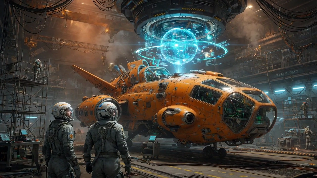 A Closer Look at Futuristic Spacecraft Maintenance