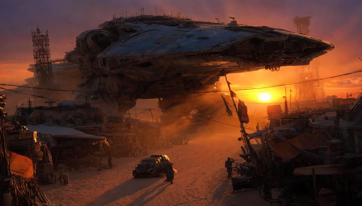 The Ruins of Tomorrow: An Epic Sci-Fi Landscape