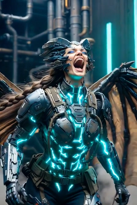 Transformers-Inspired Cyberpunk Action Sequence