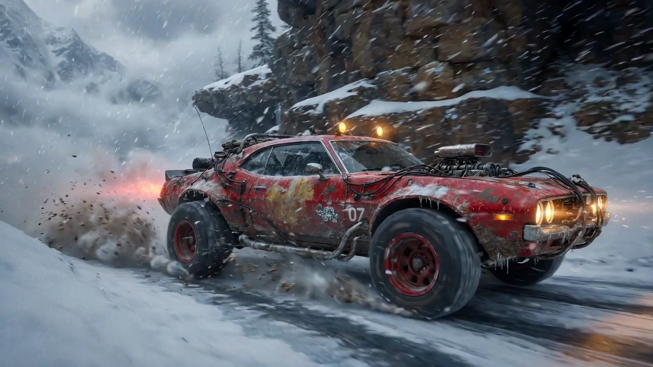Against the Elements: A High-Speed Snow Chase