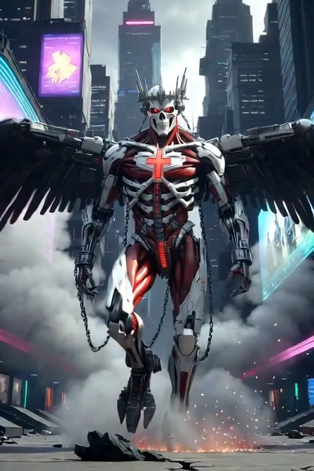 Transformers-Style Sci-Fi Vision in Urban Ruins