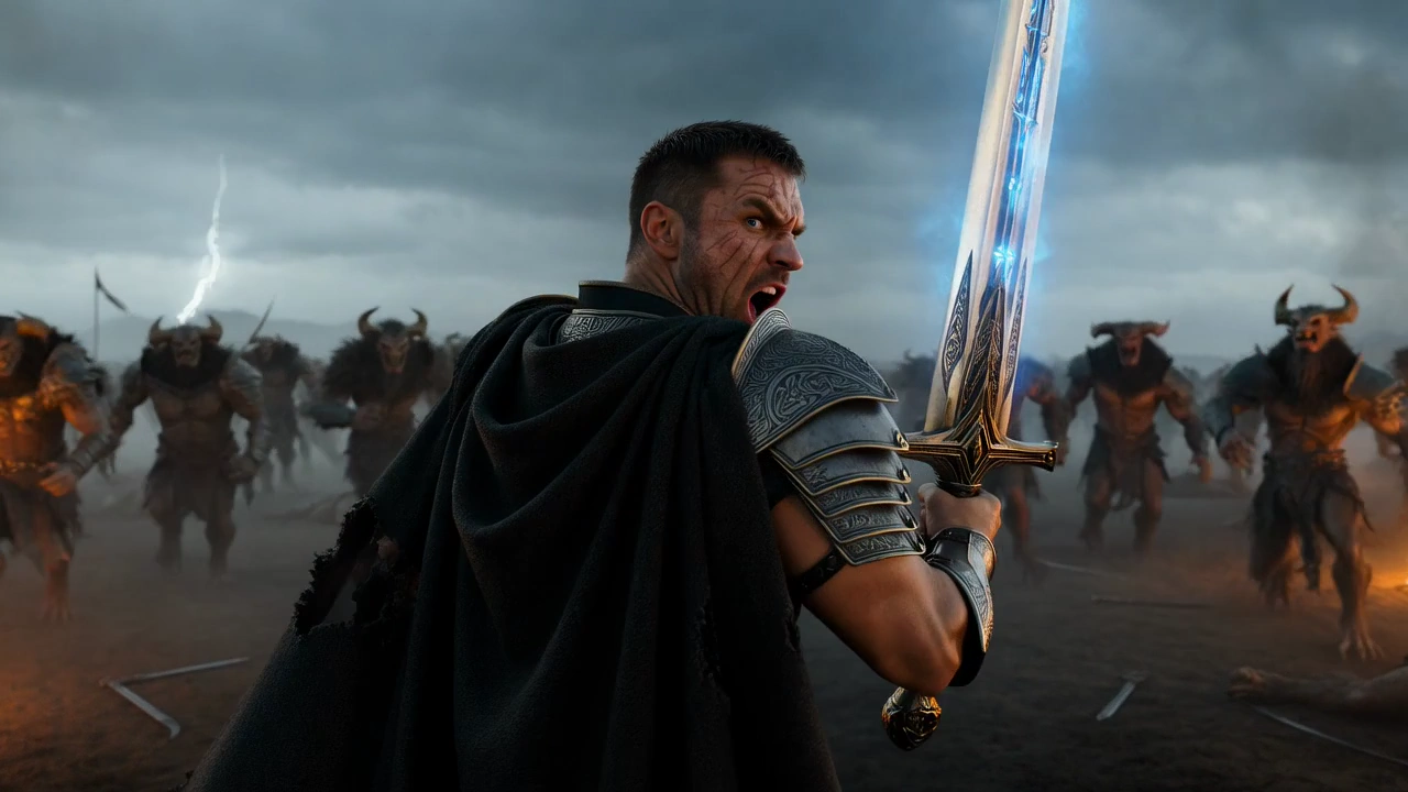 Storm of Valor: A Knight's Epic Confrontation