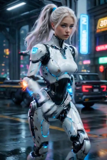 Cyborg Evolution: Captivating Transformation in a Futuristic Realm
