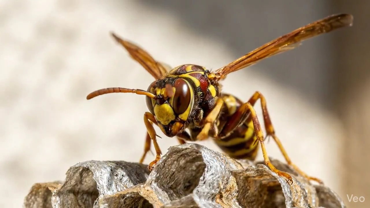 The Art of Observation: Paper Wasp in Focus