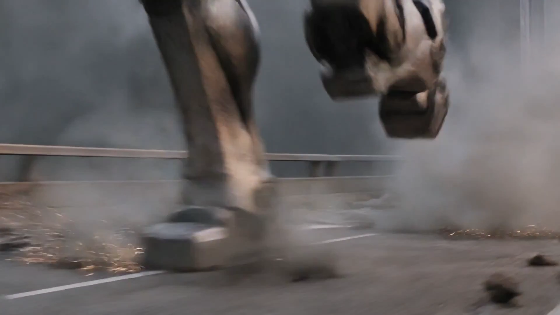 Futuristic Mayhem: Mech vs. City Under Siege