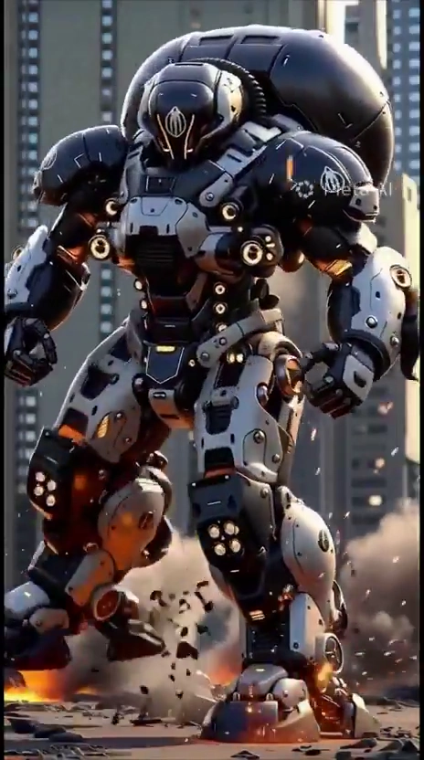 Giant Futuristic Robot Lays Waste to City Streets