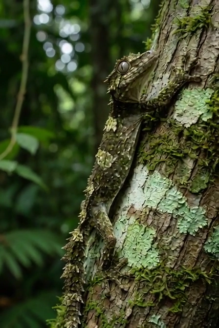 Slow Motion Reveals a Leaf-Tailed Gecko's Cautious Climb