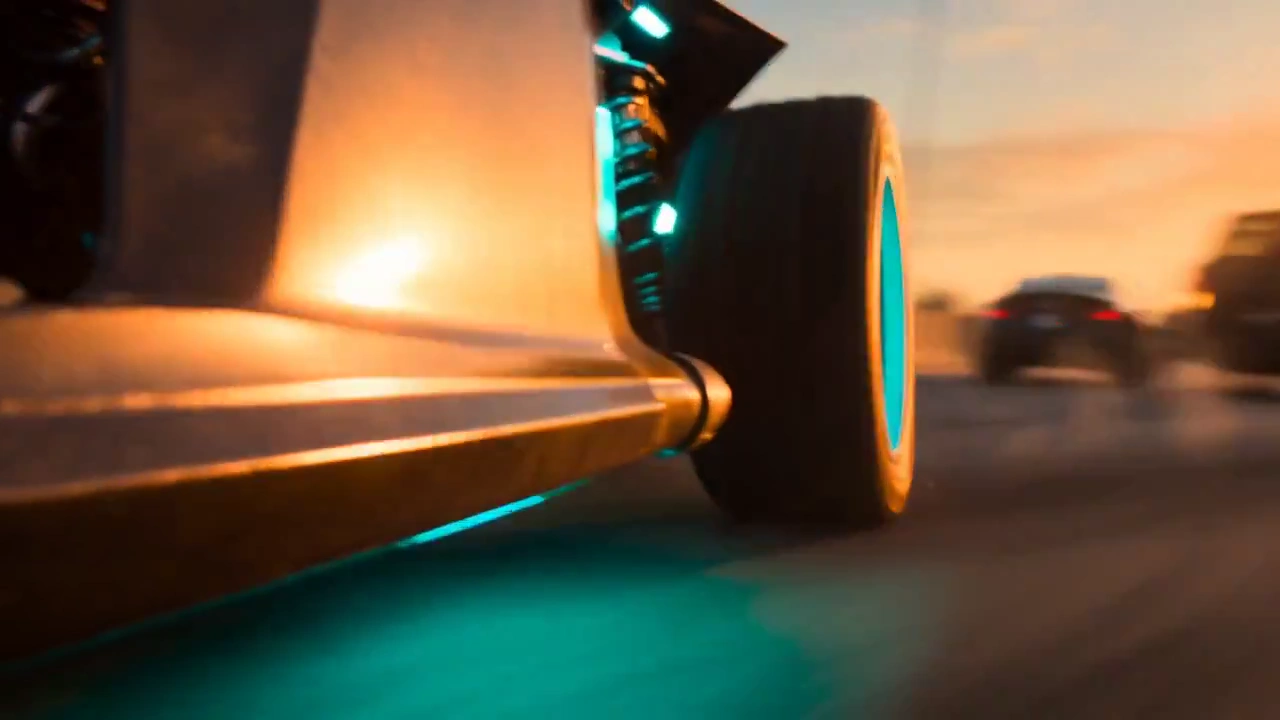 Modified Street Racer Blasts Through Flames on Collapsing Freeway