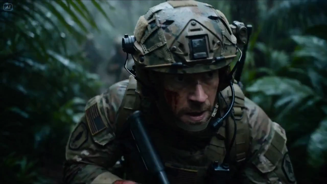 Cloaked Predators Ambush a Tactical Squad in the Rain