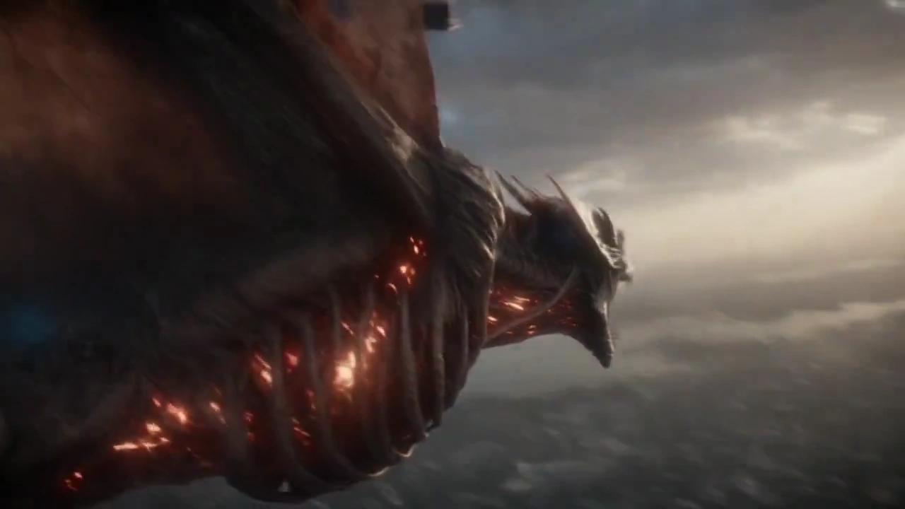 Giant Creature Plunges From Sky, City Shatters in Slow Motion