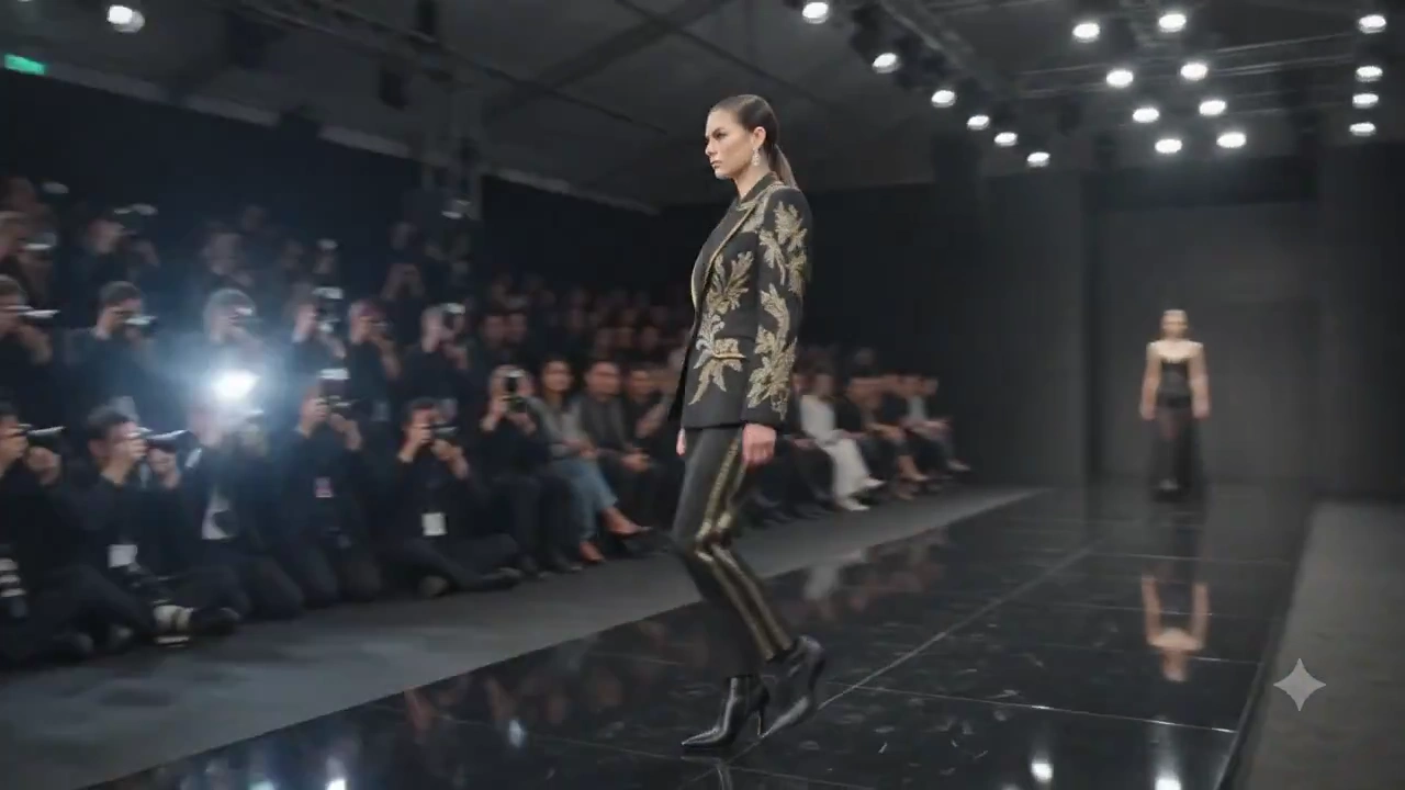 Snap-Zoom and Orbit Create Energetic Fashion Runway Shot