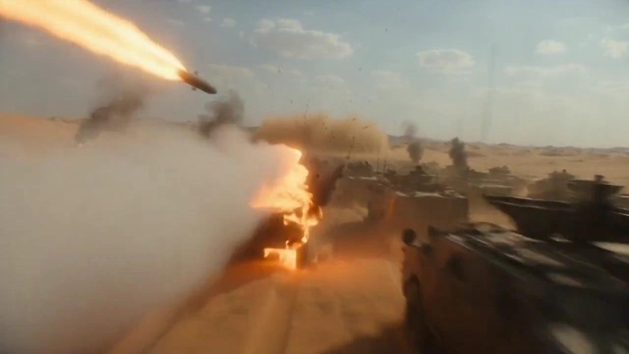 Explosive Vortex Shapes the Word War in Sandstorm