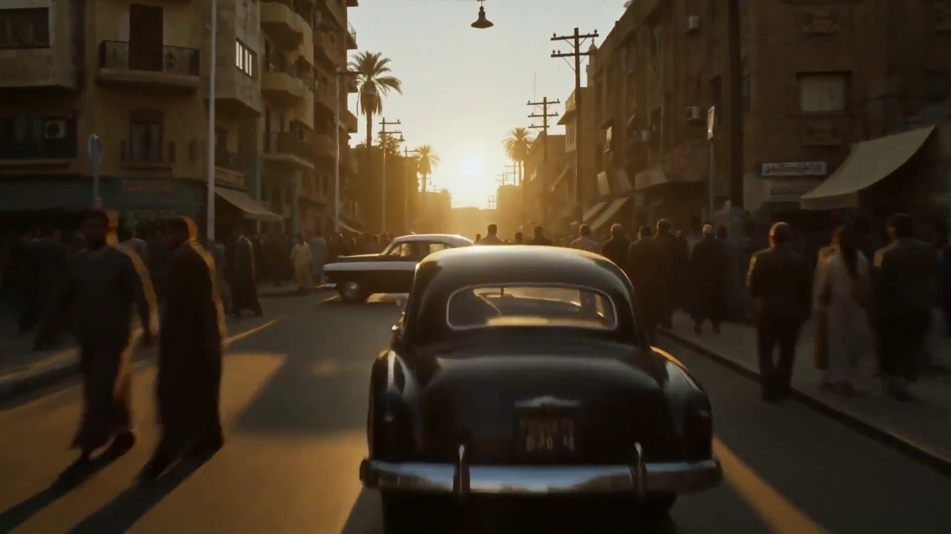 Golden Dawn Over Cairo: Ascending Above the Crowded Streets