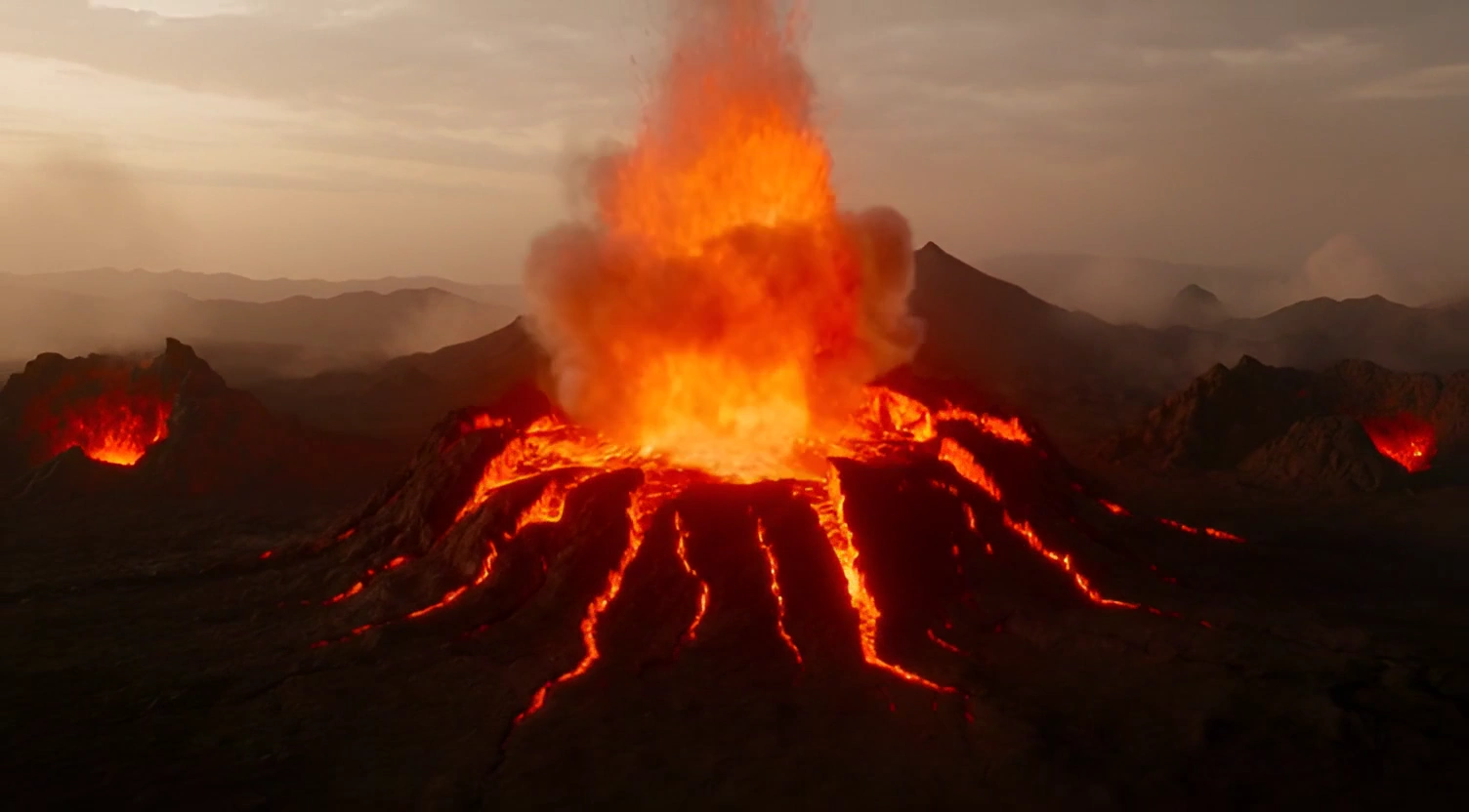 Earth's Fiery Army of Lava Creatures Lumbers Through Ash