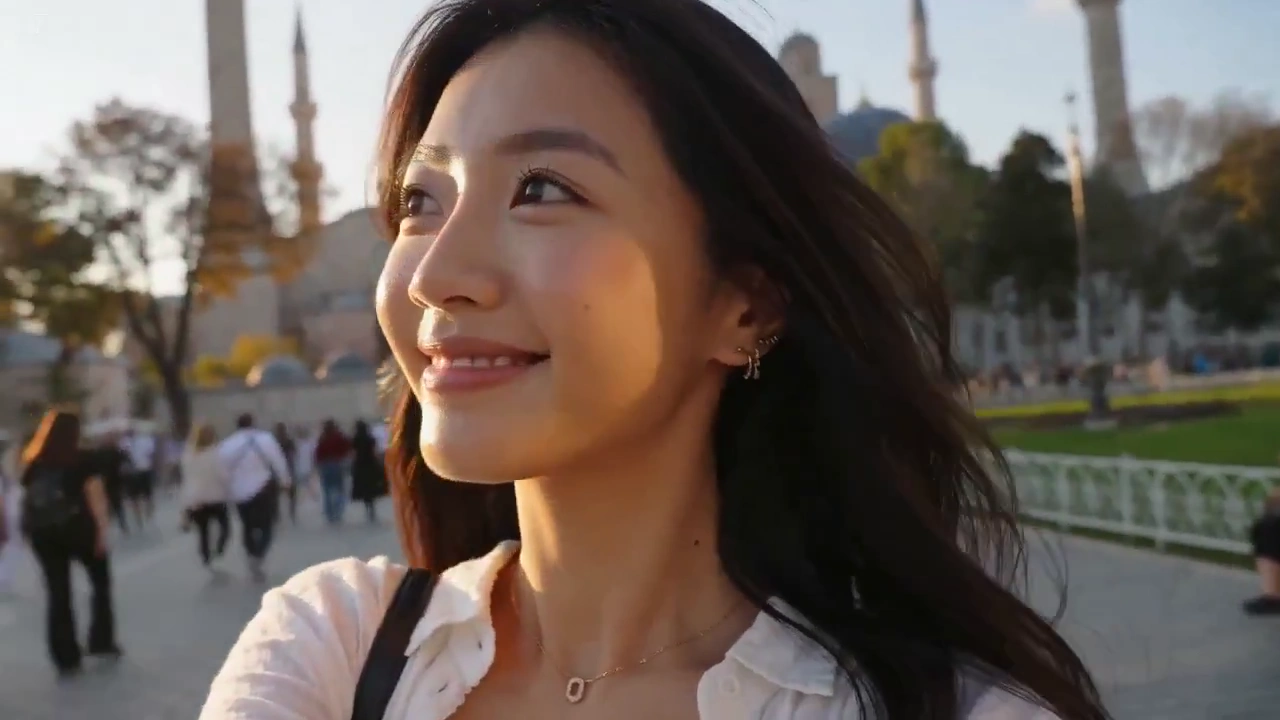 Sunlit Smiles Across the Bosphorus with a Linen Shirt