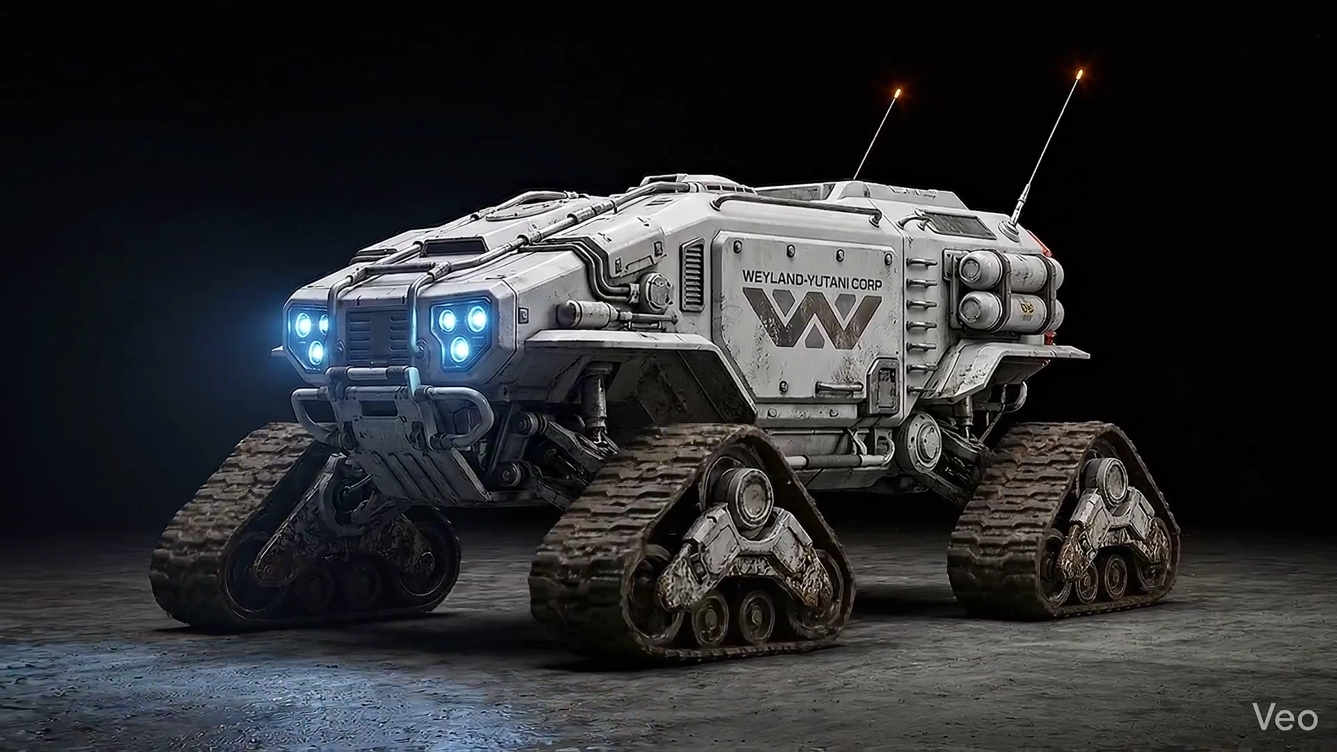 Weyland-Yutani Rover Crawls With Rhythmic Suspense in Studio