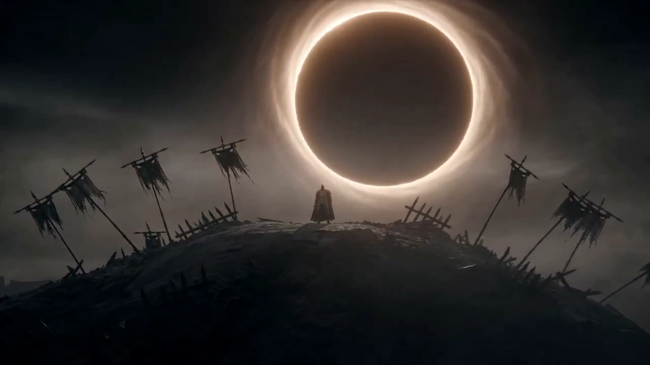 Darkness Crowns a Warrior During Total Solar Eclipse Transformation