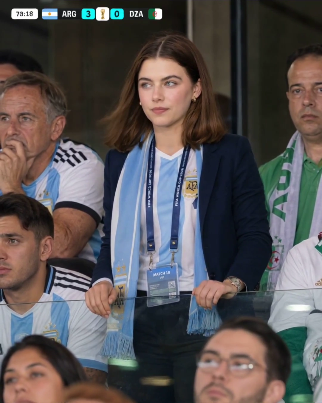 Candid Suite Moment: Ella Bright Reacts to World Cup Action