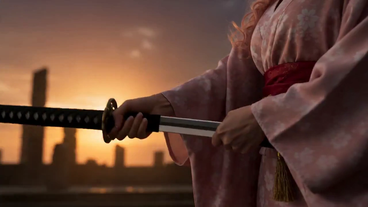 A Wuxia Duel Unfolds Between a Chinese and Japanese Fighter