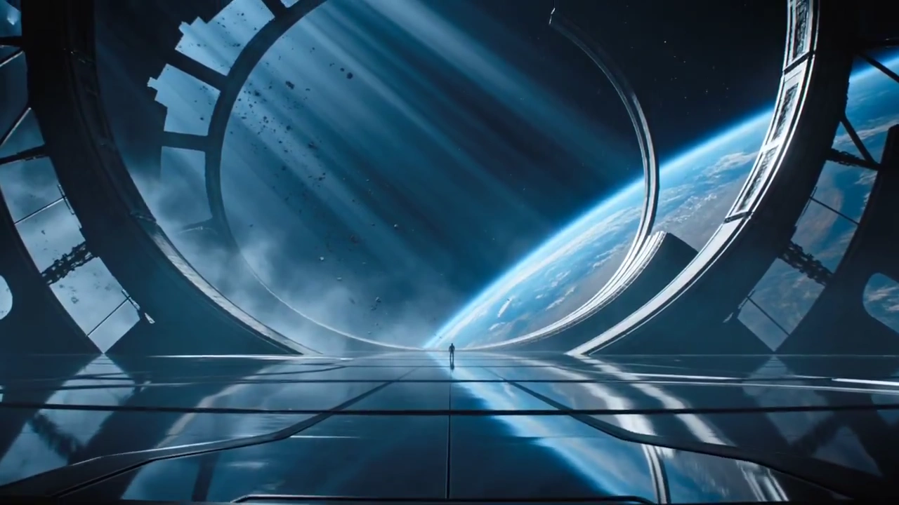 Scientist in Graphite Suit Activates Ancient Stargate in Orbit