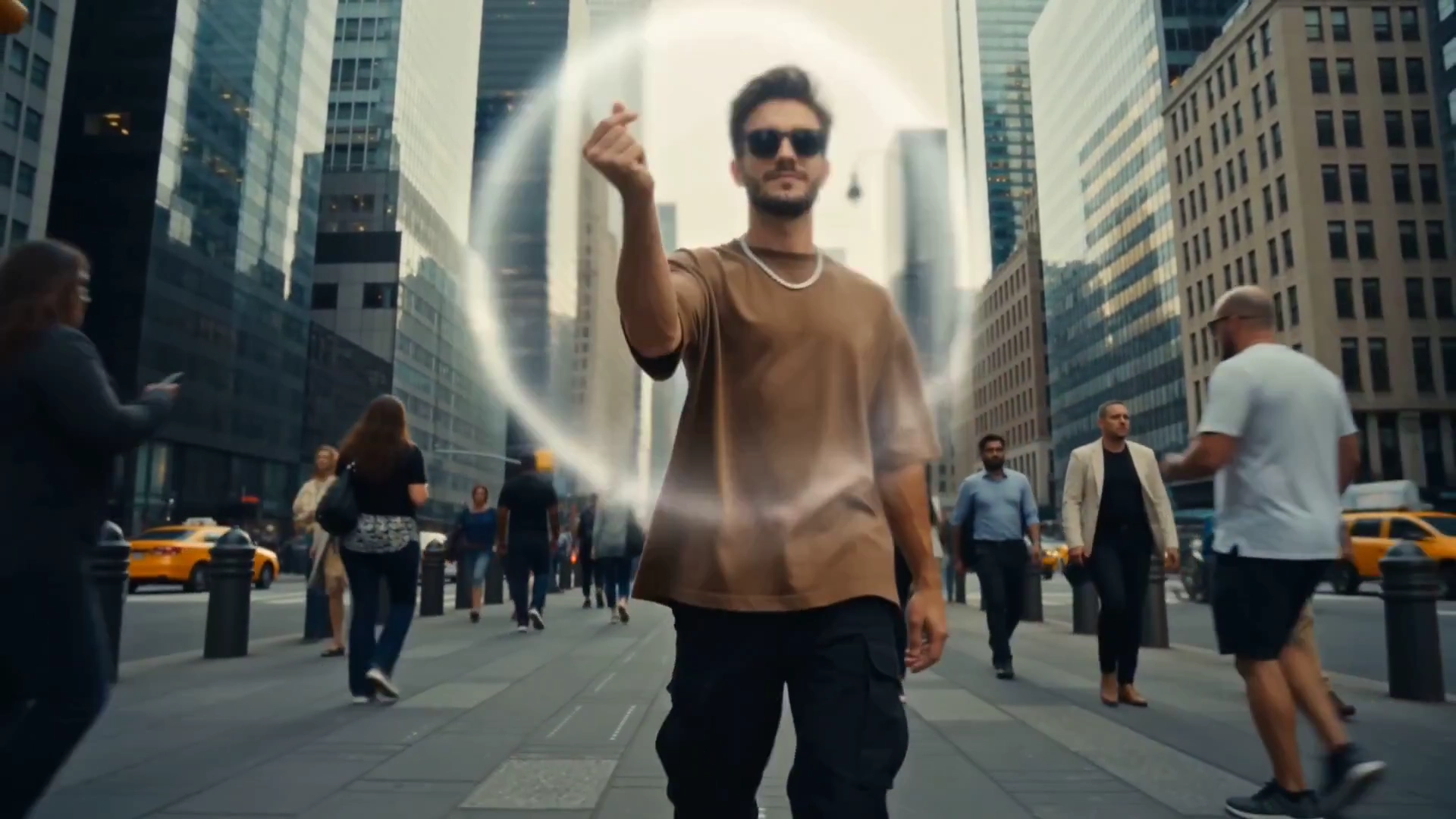 Time Stands Still as a Shocking Wave Bursts from His Hand