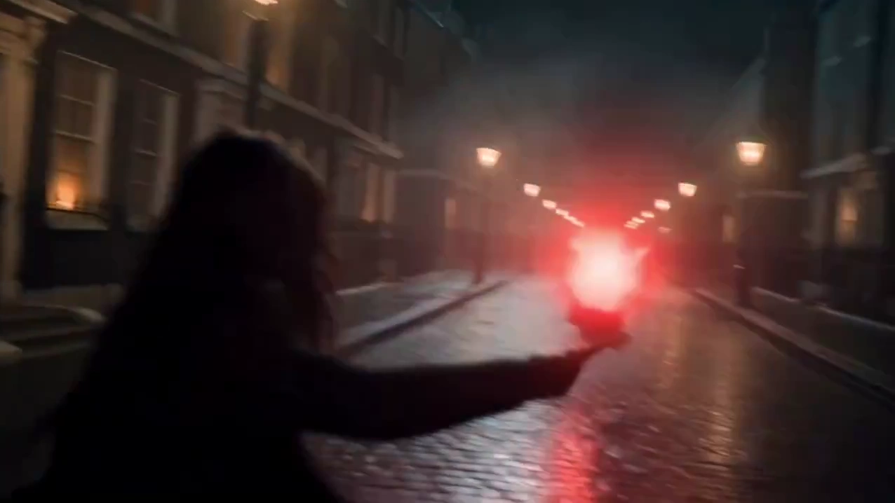 Golden Protective Vortex Erupts in Moody London Alley