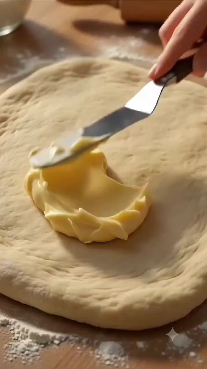Cinnamon Swirls Unfold as a Baker's Hands Roll Dough with Care