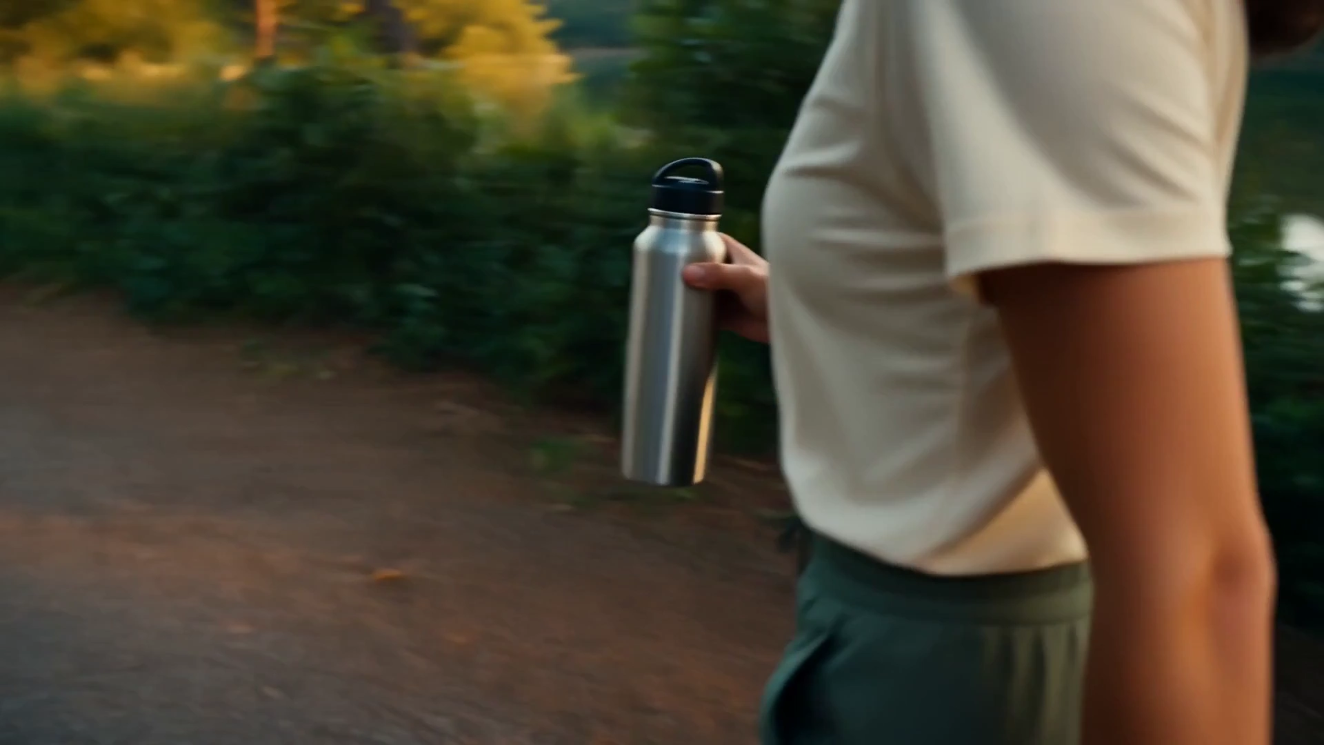 Golden Sunrise Trails Illuminate a Creator's Peaceful Morning Routine