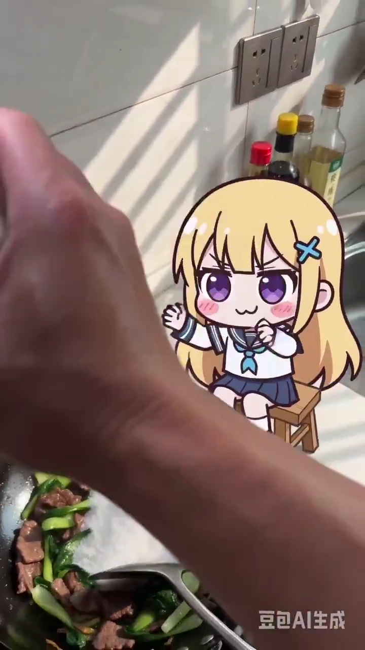 Prankster Flat Character Gets Bonked and Fed Salt by Chef