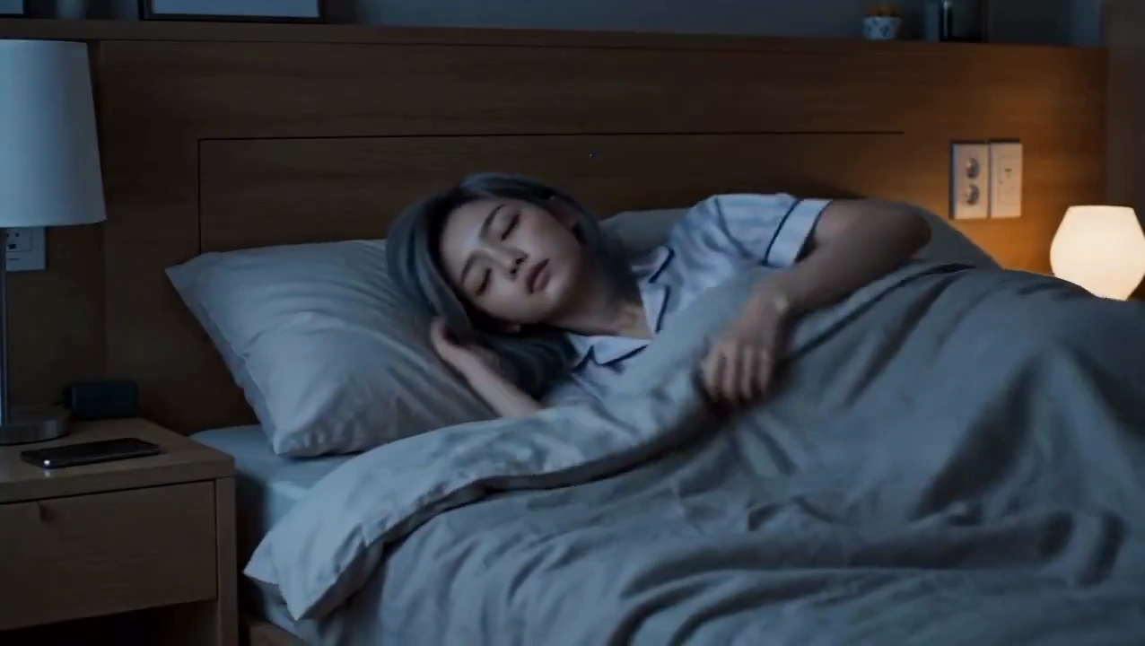 Robotic Arms Lift a Sleeping Woman into the Morning Sky