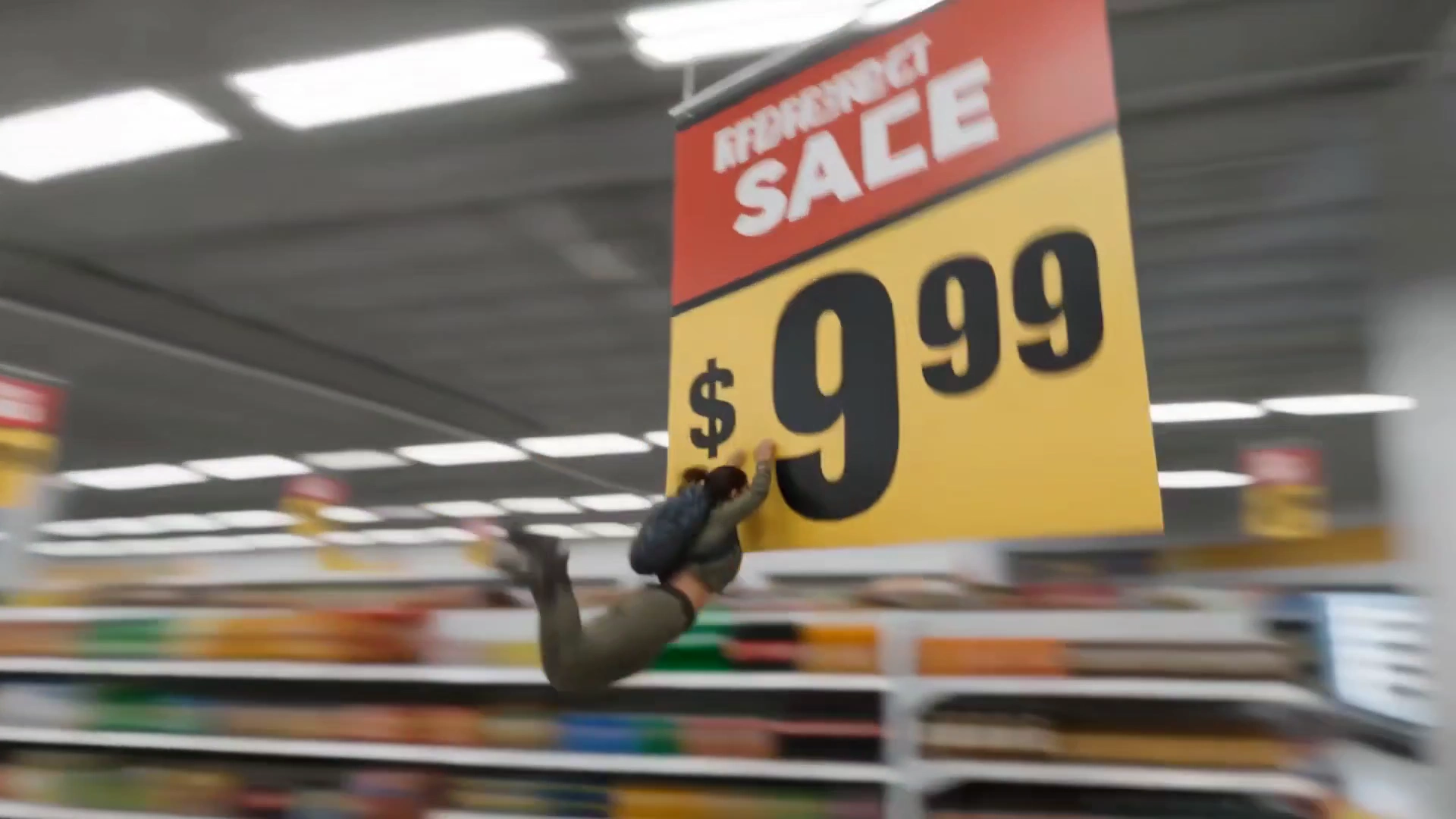 Micro Explorer Ziplines Through a Colossal Convenience Store